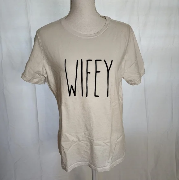 Rae Dunn Women's "WIFEY" T-shirt - Picture 7 of 10